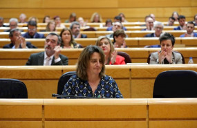 ep la vicepresidenta cuarta del gobierno teresa ribera durante la primera sesion de control al