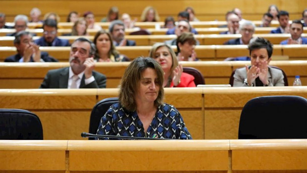 ep la vicepresidenta cuarta del gobierno teresa ribera durante la primera sesion de control al