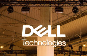 ep logo de dell en su stand durante el barcelona mobile world congress