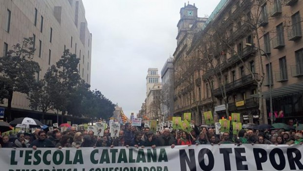 ep manifestacionbarcelonadefensamodeloescuela catalana