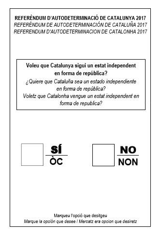 Modelo de papeleta para el referéndum del 1-O | PARLAMENT ep modelopapeletareferendum1-o