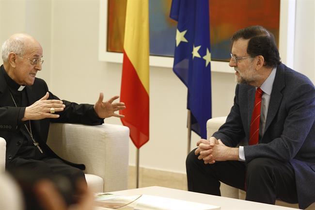 ep rajoy recibela moncloapresidentela conferencia episcopal espanola