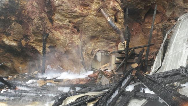 Recinto jirafas incendiado en Cabárceno | 112 ep recinto jirafas incendiadocabarceno