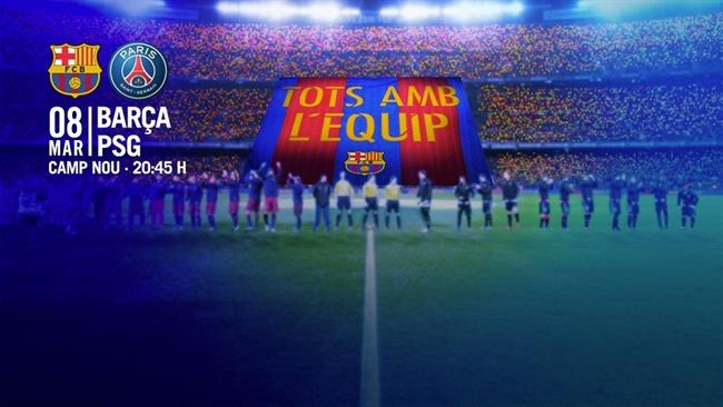 ep tifo barcelona paris saint-germain psg champions
