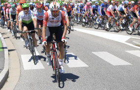 ep 10 july 2019 france colmar belgian cyclist thomasgendt of lotto soudal in action during the fifth stage of the 106th edition of the tourfrance cycling race 1755 km from saint-die-des-vosges to colmar photo yorick jansensbelgadpa