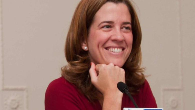 ep archivo   alejandra kindelan jefa de estudios del banco santander durante su intervencion en el