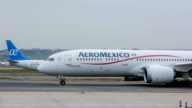 ep archivo   un avion de la aerolinea aeromexico