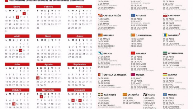 ep calendario laboral de 2022