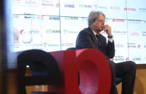 ep el comisario europeo de economia paolo gentiloni en un desayuno informativo de europa press en el