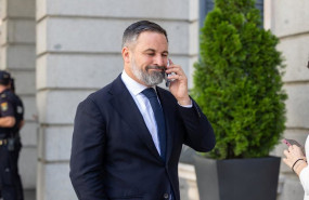 ep el lider de vox santiago abascal durante una sesion plenaria extraordinaria en el congreso de los
