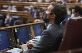 ep el lider del pp pablo casado en una sesion de control al gobierno en el congreso