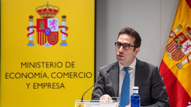 ep el ministro de economia y comercio carlos cuerpo durante una rueda de prensa posterior al consejo