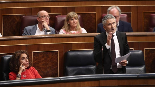 ep el ministro del interior en funciones fernando grande- marlaska responde a las preguntas de la