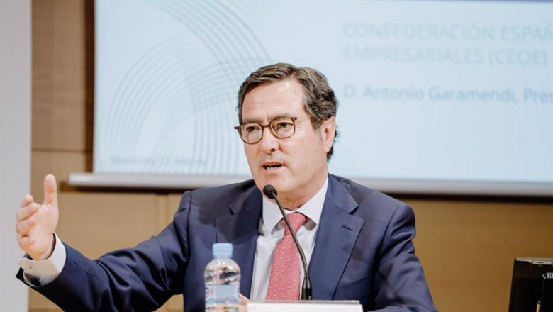 ep el presidente de la ceoe antonio garamendi durante su intervencion en el foro medcap 2022 ep el presidente de la ceoe antonio garamendi durante su intervencion en el foro medcap 2022