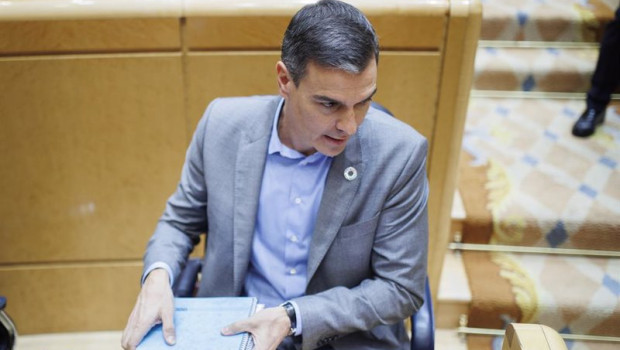 ep el presidente del gobierno pedro sanchez en su segundo cara a cara en el senado a 18 de octubre