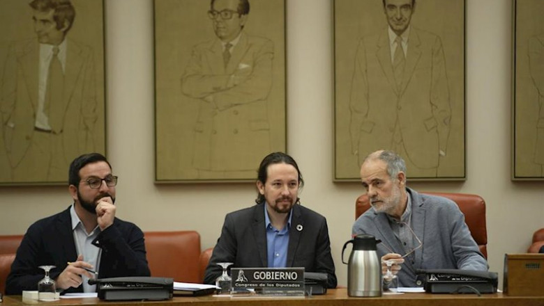 ep el vicepresidente segundo del gobierno pablo iglesias comparece en el congreso