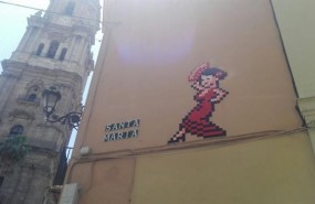 ep gitana artista invader malaga palacio episcopal