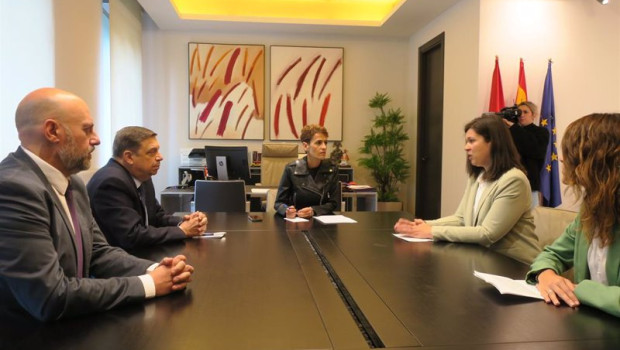 ep imagen del encuentro entre el ministro luis planas la presidenta chivite y ucan