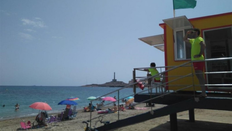 Imagen de archivo de un puesto de vigilancia de playas en Cartagena | 112 ep imagenarchivoun puestovigilanciaplayascartagena