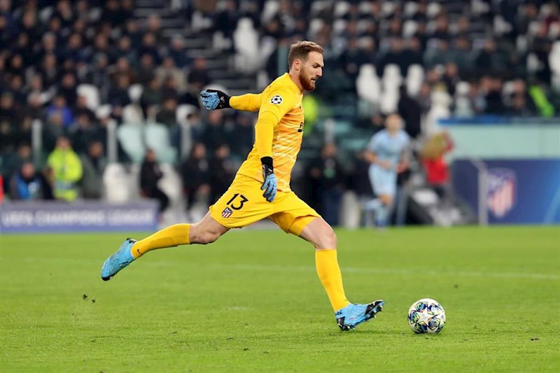ep jan oblak en un partido con el atletico de madrid