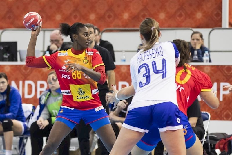 ep la internacional espanola de balonmano shandy barbosa en el partido ante rusia en el mundial