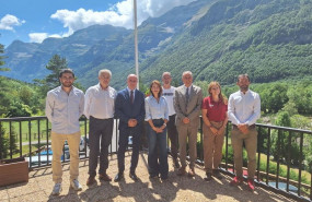 ep la presidenta de paradores raquel sanchez en el parador de bielsa reabierto tras varios meses de