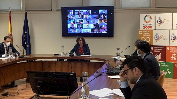 ep la presidenta del consejo superior de deportes csd irene lozano en una reunion telematica con las