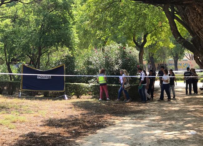 Lugar donde ha aparecido el cuerpo calcinado de una mujer en el Parque Amate | EUROPA PRESS ep lugarha aparecidocuerpo calcinadouna mujerparque amate