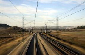 ep tramo de la linea de tren entre valladolid y burgos