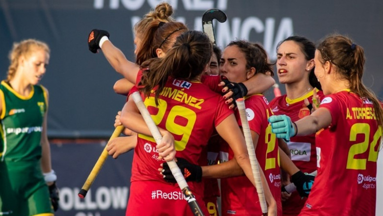 ep varias jugadorasla seleccion espanolahockey hierba celebrangol