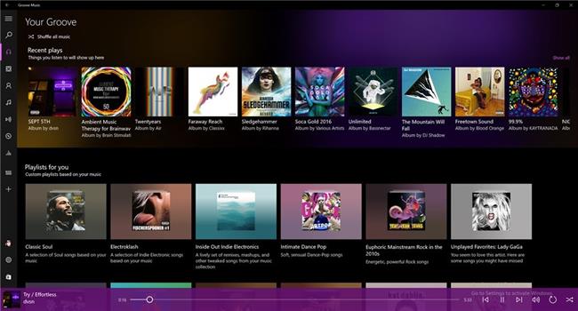 Aplicación Groovre Music | MICROSOFT ep aplicacion groovre music