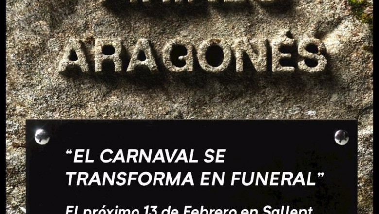 Cartel de la movilización de '#SOSPirineo' que escenificará un funeral el 13 de febrero en Formigal para mostrar la "asfixia" de los valles pirenaicos | #SOSPIRINEO ep cartel de la movilizacion de sospirineo que escenificara un funeral el 13 de febrero en formigal
