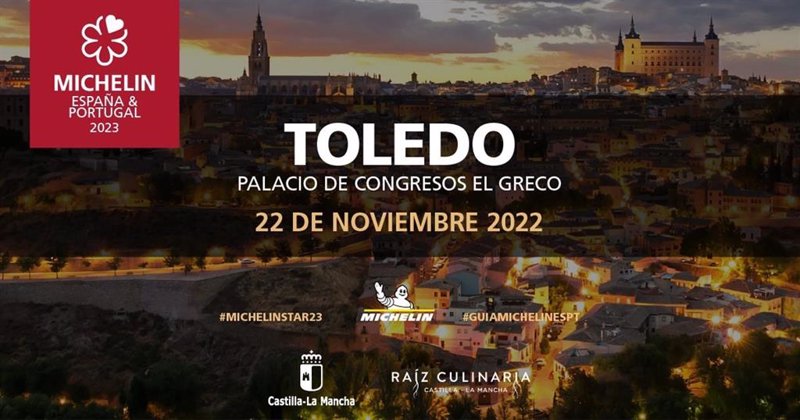 Cartel del evento que acogerá Toledo. | GUÍA MICHELÍN ep cartel del evento que acogera toledo