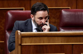 ep el lider de vox santiago abascal durante el pleno celebrado este jueves en el congreso para