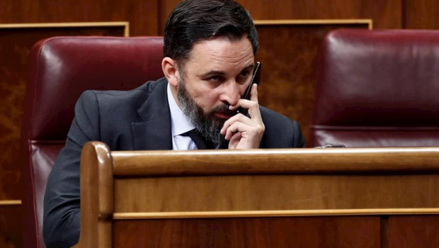 ep el lider de vox santiago abascal durante el pleno celebrado este jueves en el congreso para