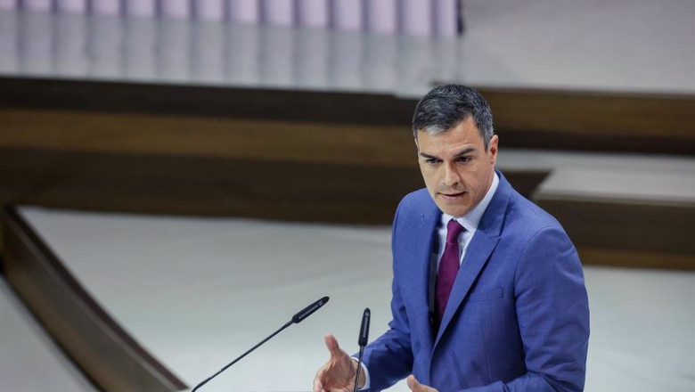 ep el presidente del gobierno pedro sanchez interviene durante el v encuentro internacional de ep el presidente del gobierno pedro sanchez interviene durante el v encuentro internacional de