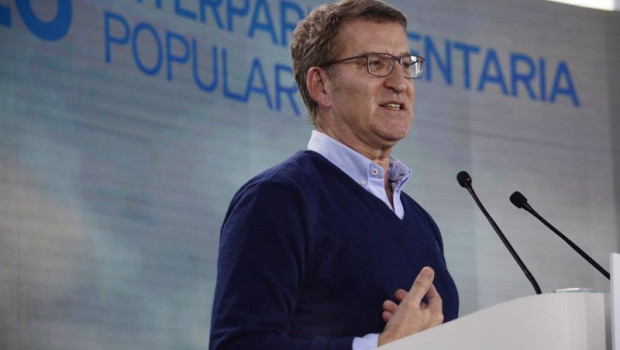 ep el presidente del partido popular alberto nunez feijoo interviene durante la clausura de la xxvi