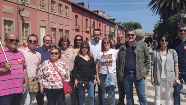 ep el secretario de empleo del psoe de castilla la mancha miguel peranton antes de la manifestacion