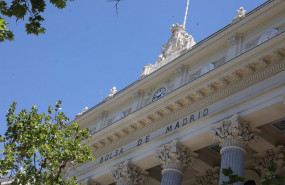 ep fachada del palacio de la bolsa de madrid a 30 de junio de 2021 en madrid espana
