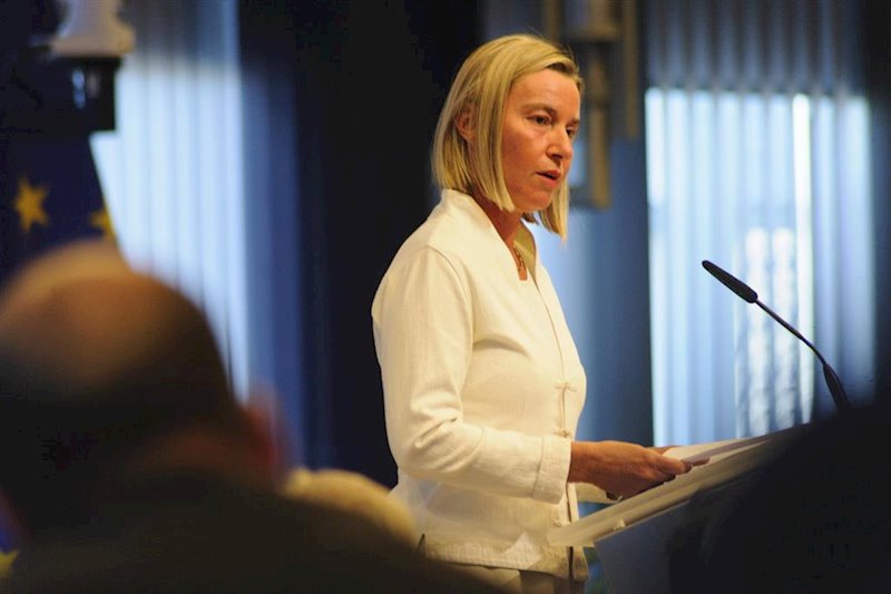 ep federica mogherini en un acto en bruselas