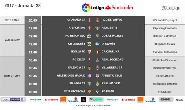 Horarios | LALIGA ep horarios