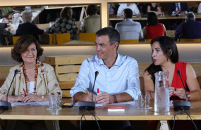 ep i-d la vicepresidenta del gobierno en funciones carmen calvo el presidente del gibierno en