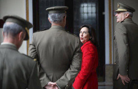 ep la ministra de defensa margarita robles durante una visita visita al cuartel general de la fuerza