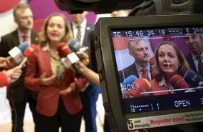 ep la ministra de economia en funciones nadia calvino este viernes en sevilla donde se ha reunido