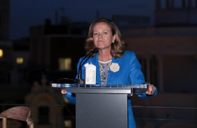 ep la ministra de economia y empresa en funciones nadia calvino interviene en la clausura de la