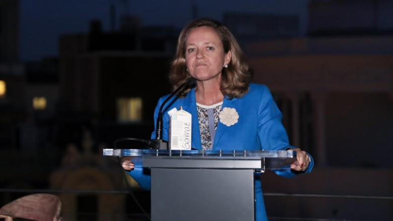 ep la ministra de economia y empresa en funciones nadia calvino interviene en la clausura de la