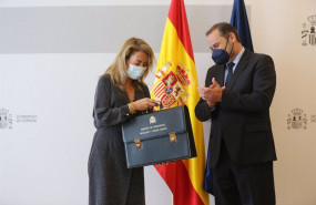 ep la nueva ministra de transportes movilidad y agenda urbana raquel sanchez recibe la cartera