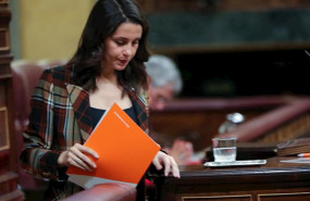 ep la portavoz de ciudadanos cs en el congreso de los diputados ines arrimadas tras intervenir en la