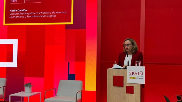 ep la vicepresidenta primera y ministra de asuntos economicos nadia calvino durante un encuentro con