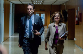 ep la vicepresidenta primera y ministra de hacienda maria jesus montero y el ministro de economia